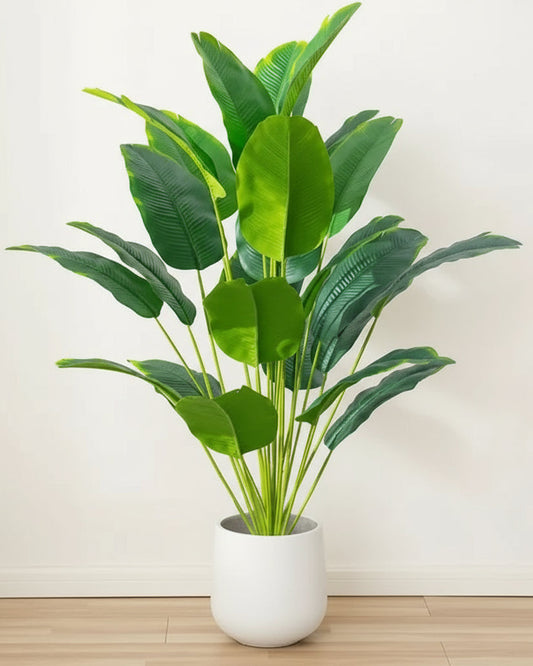 1Pc Artificial Plants Large Tropical Palm Tree Fake Banana Plants Leaves Real Touch Plastic Monstera for Home Garden Party Decor